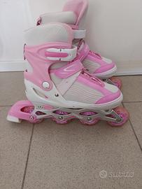 Pattini in linea regolabili bambina Pyhart - Rosa