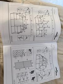 Recinto pollaio vidaXL 4×2×2 m nuovo