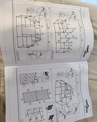 Recinto pollaio vidaXL 4×2×2 m nuovo