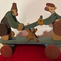 GIOCO ANTICO IN LEGNO PRIMI DEL 900 A TRAINO