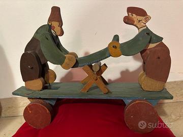 GIOCO ANTICO IN LEGNO PRIMI DEL 900 A TRAINO