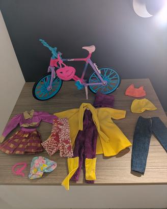 Barbie Fun Bike + vestiti originali Barbie