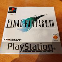 Libretto Final Fantasy VII 7 Platinum Ps1 Pal Uk