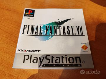 Libretto Final Fantasy VII 7 Platinum Ps1 Pal Uk
