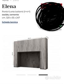 Castellalto (te) Armadio camera a ponte