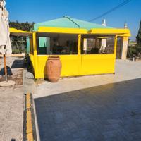 Chiosco bar paninoteca robusto in vetroresina attr