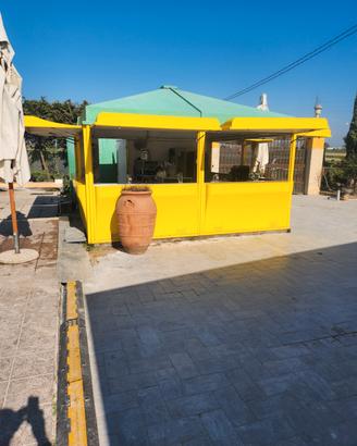 Chiosco bar paninoteca robusto in vetroresina attr