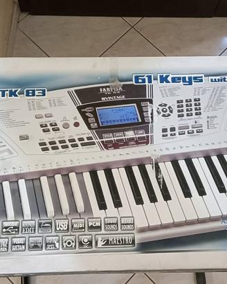 Pianola Farfisa TK79 con accessori e scatola.