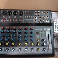 mixer audio proel italian stage  2mix8xu
