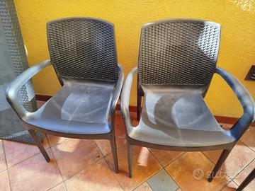 set tavolo e 4 sedie da esterno