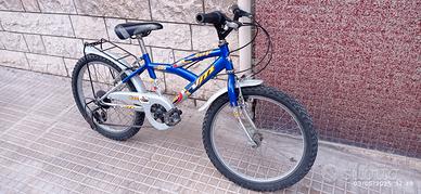bicicletta per bambini taglia 20 , cambio 6 marce 