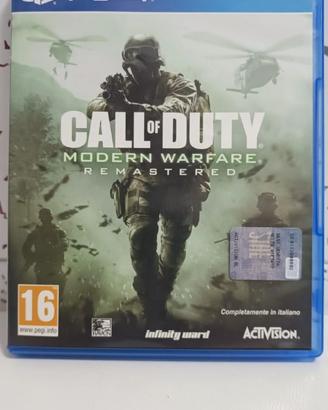 Call Of Duty Modern Warfare Remastered Per PS4