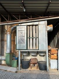 Impianto di aspirazione trucioli e polvere