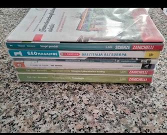 Libri prima, seconda e terza della scuola media di