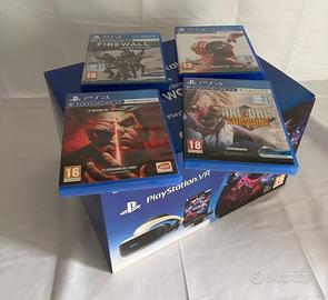 PlayStation VR CUH-ZVR2 + adattatore PS5 + 4 gioch
