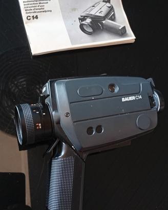Cinepresa Vintage Super 8 Bauer C14 + Manuale Orig