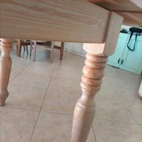 Tavolo rettangolare in legno massello Scandola