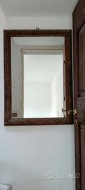 Specchio con cornice in legno (100*75)