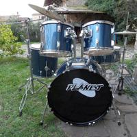 Planet Drum con rull 10 tiranti,piatti,aste Baxter