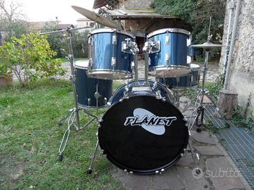 Planet Drum con rull 10 tiranti,piatti,aste Baxter