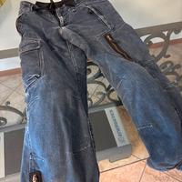 Pantaloni in jeans da moto