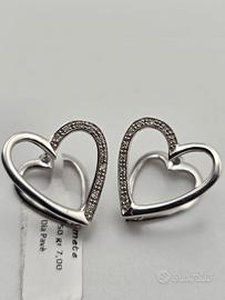 Orecchini Comete Oro Bianco 18 Kt e Diamanti