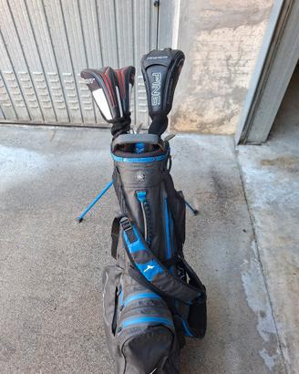 sacca +mazze da golf