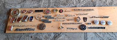 Lotto di scritte badge auto epoca