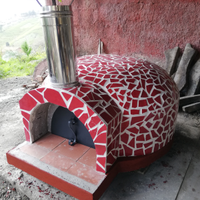 Forno prefabbricato pronto all'uso con mosaico