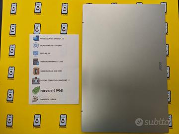 ACER EXTENSA 15 512GB ARGENTO