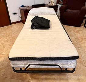 Letto brandina pieghevole materasso memory