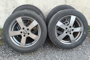cerchi con gomme R17/225/55  4 stagioni 