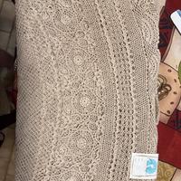 TOVAGLIE ROTONDE in Filo di Scozia/Macramè - NUOVE