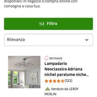 Lampadari con luci led