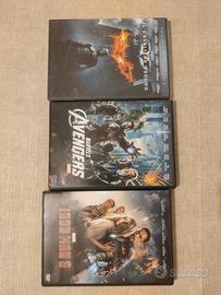 AVENGERS 1 + IRON MAN 3 + IL CAVALIERE OSCURO DVD