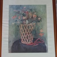 Riproduzione quadro "il cestino di fiori"