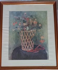 Riproduzione quadro "il cestino di fiori"