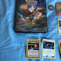 carte pokemon  con album e monetina
