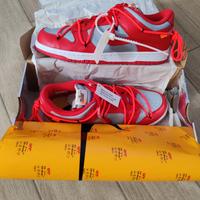 Nike Dunk Low Off White University Red 