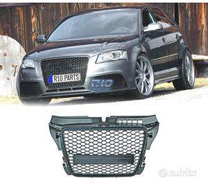 GRIGLIA AUDI A3 8P 8PA LOOK RS3 NERO 08-12