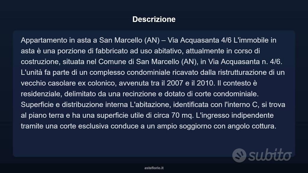 Appartamento – San Marcello, Acquasanta - Vista 3