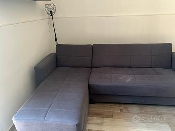Divano letto con penisola 3 posti
