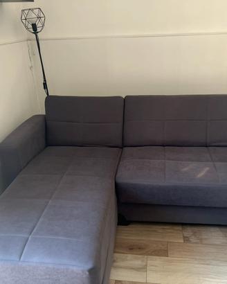 Divano letto con penisola 3 posti