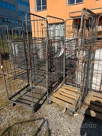 Carrello con sponde