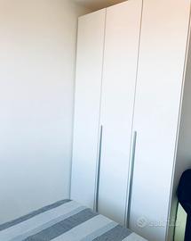 Armadio bianco a 3 ante alto 250cm