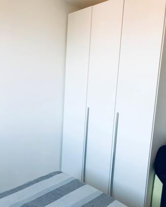 Armadio bianco a 3 ante alto 250cm