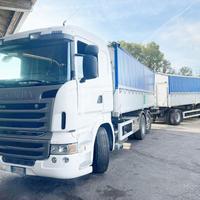 SCANIA R480 TRASPORTO CEREALI CON RIMORCHIO