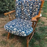 Poltrona sedia dondolo Chiavari vintage