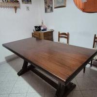 tavolo in noce massello frattini allungabile
