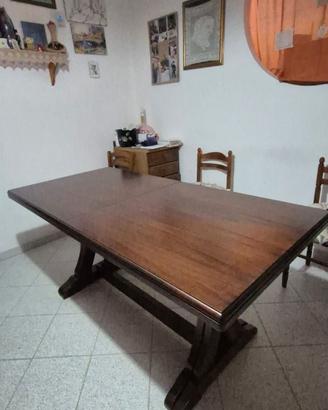 tavolo in noce massello frattini allungabile